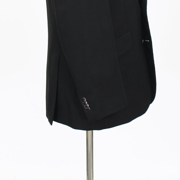 Kenneth Cole 42R Black Solid 2-Button Sport Coat Blazer Jacket P386 - Picture 6 of 11